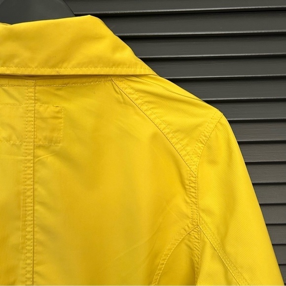 Hurley Bright Yellow Windbreaker Jacket, Double Breasted, Size Small - Picture 11 of 14